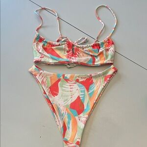 Skatie Multicolor Tropical Bikini Set